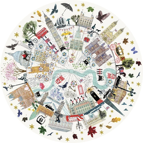 Gibsons - London Buildings Circular Puzzle 500pc