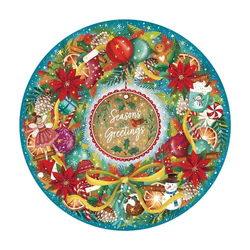 Gibsons - Seasons Greetings Circular Puzzle 500pc