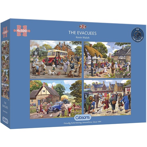 Gibsons - The Evacuees Puzzle 4 x 500pc