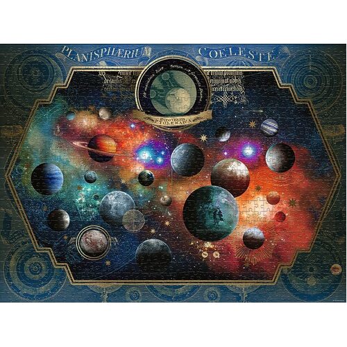 Heye - Map Art, Space World Puzzle 1500pc