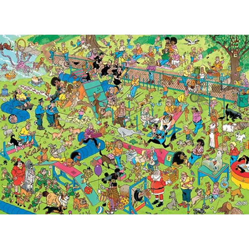 Jumbo - Jan Van Haasteren Dog Parkour Puzzle 1000pc