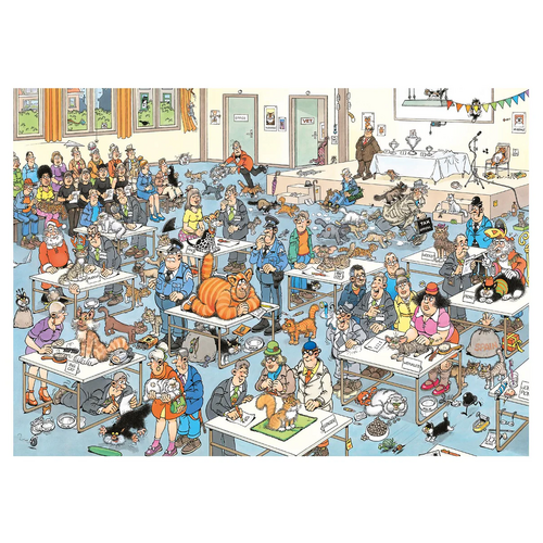 Jumbo - Jan Van Haasteren The Cat Pageantry Puzzle 2000pc (DAMAGED BOX)