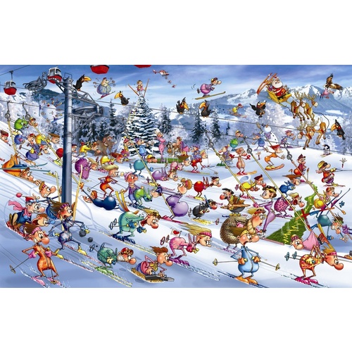 Piatnik - Ruyer, Christmas Skiing Puzzle 1000pce