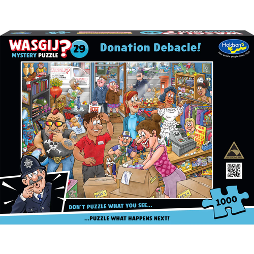 Holdson - WASGIJ? Mystery 29 Donation Debacle Puzzle 1000pc (DAMAGED BOX)