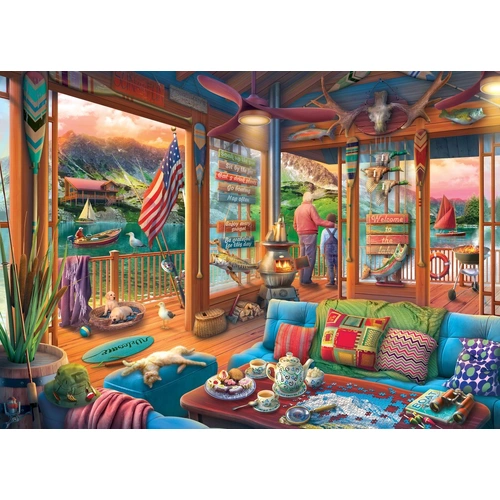 Holdson - Room with a View - The Lake House Puzzle 1000pc