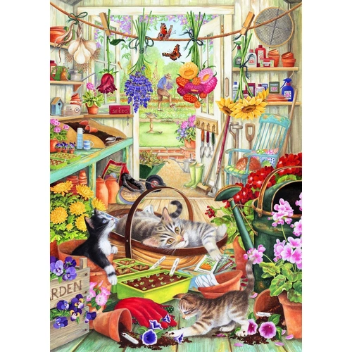Holdson - Out the Back Door - Garden Shed Play Large Piece Puzzle 500pc