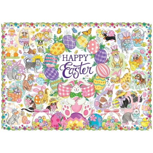 Cobble Hill - Happy Easter Family Puzzle 350pc