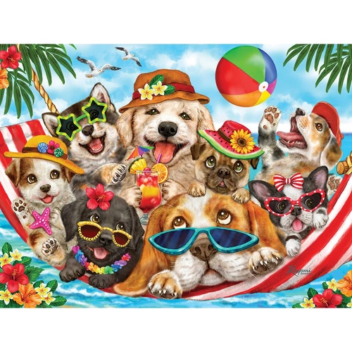 Cobble Hill - Hammock Party Large Piece Puzzle 275pc