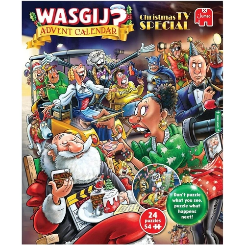Jumbo - WASGIJ? Christmas TV Special 2026 Advent Calendar (24 x 54 piece puzzles)