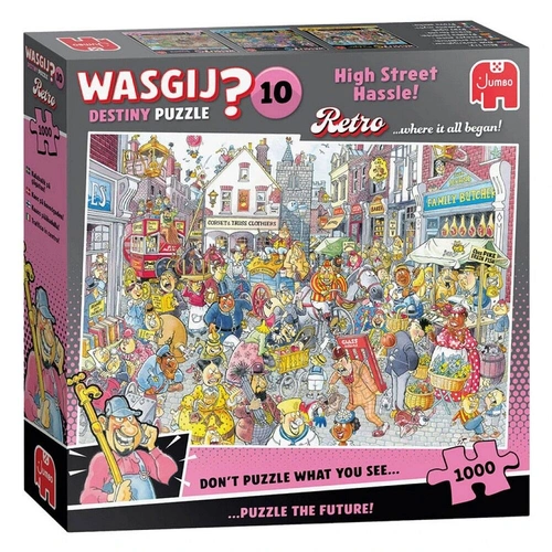 Jumbo - WASGIJ? Retro Destiny 10 High Street Hassle! Puzzle 1000pc