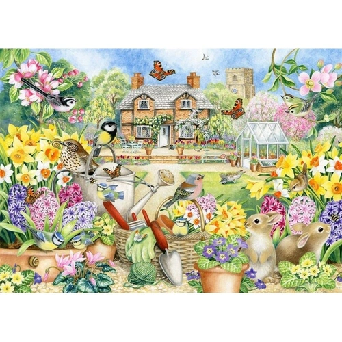 Holdson - Cottage Cuties - Joys of Spring Large Piece Puzzle 500pc