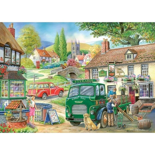 Holdson - Country Charm, Roll out the Barrel Puzzle 1000pc