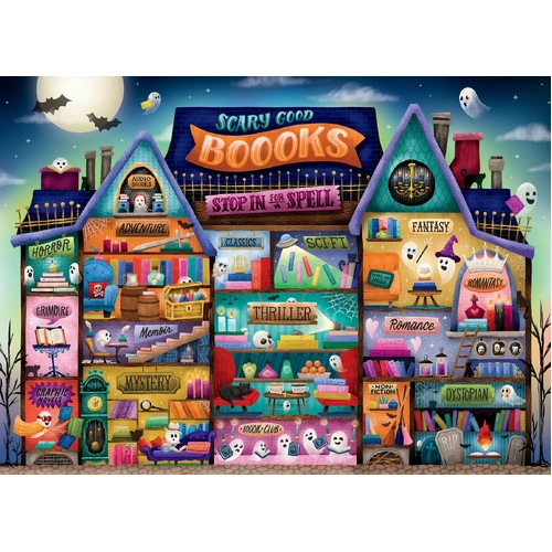 Cobble Hill - Scary Good Books Puzzle 500pc