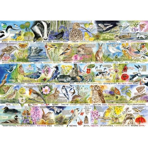 Gibsons - Birdsong & Bluebells Puzzle 1000pc