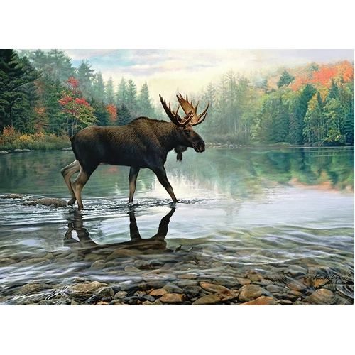 Cobble Hill - Moose Crossing Puzzle 1000pc