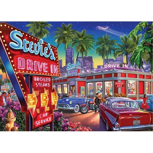 Holdson - Park & Dine - Stevie's Drive in Diner Puzzle 1000pc