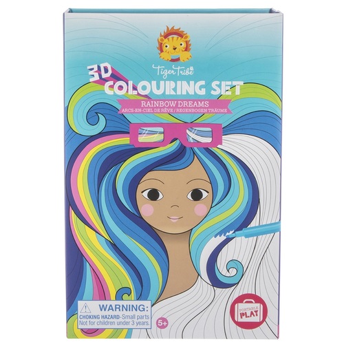 Tiger Tribe - 3D Colouring Set - Rainbow Dreams