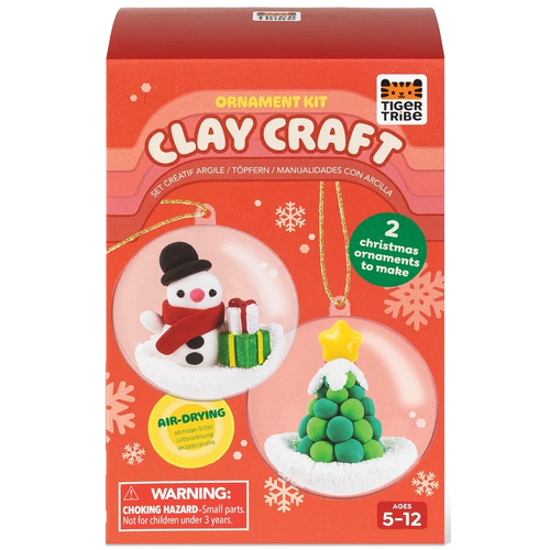Tiger Tribe - Clay Craft - Ornament Kit - Snowman & Tree