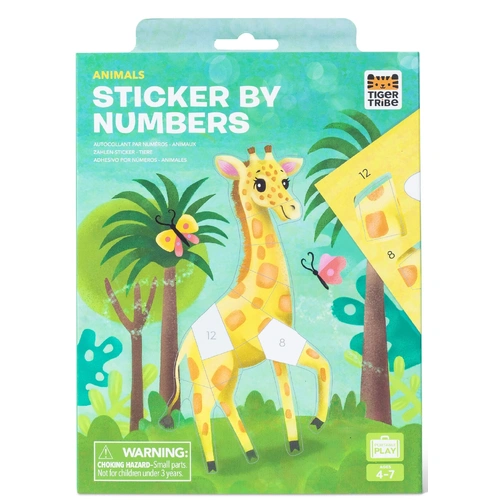 Tiger Tribe - Sticker by Numbers - Animals