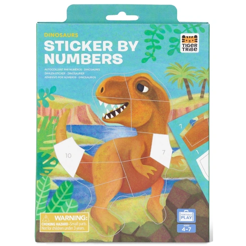 Tiger Tribe - Sticker By Numbers - Dinosaurs
