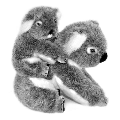 Bocchetta - Kelly Koala With Kiri Joey On Back Plush Toy 22cm