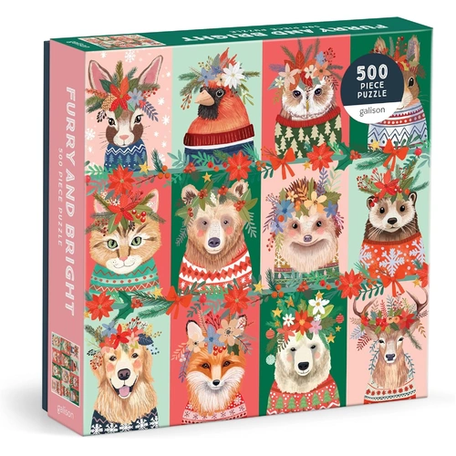 Galison - Furry and Bright Puzzle 500pc
