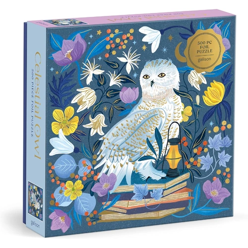 Galison - Celestial Owl Foil Puzzle 500pc
