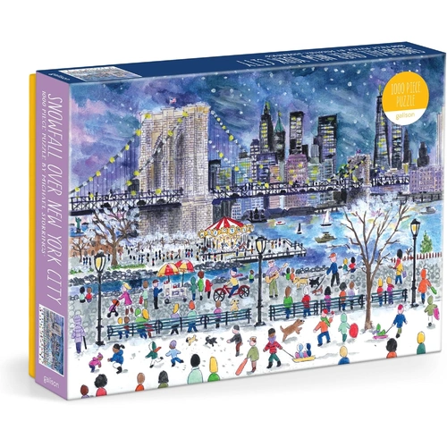 Galison - Snowfall Over New York City Puzzle 1000pc