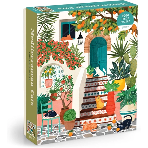 Galison - Mediterranean Cats Puzzle 1000pc