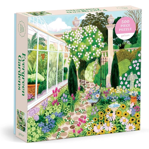 Galison - Evergreen Gardens Puzzle 500pc