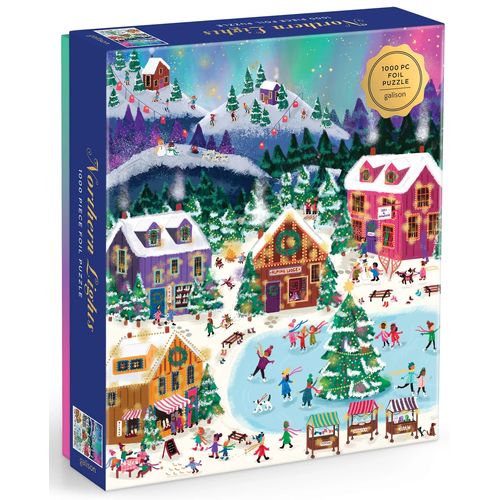 Galison - Northern Lights Foil Puzzle 1000pc