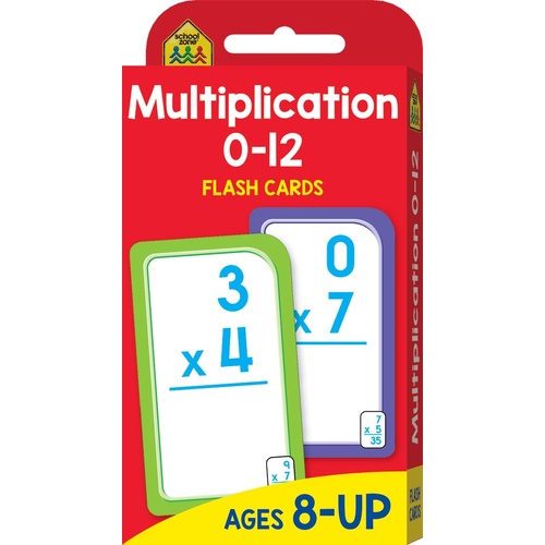 Hinkler - School Zone - Multiplication 0-12 Flash Cards