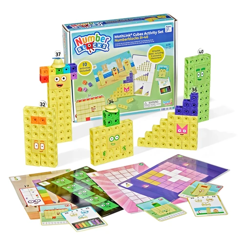 Hand2Mind - Numberblocks MathLink Cubes 31-40 Activity Set