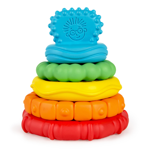 Baby Einstein - Stack & Teethe Multi-Textured Teether Toy