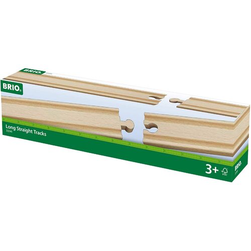 BRIO - Long Straight Tracks (4 pieces)