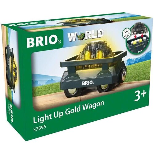 BRIO - Light Up Gold Wagon