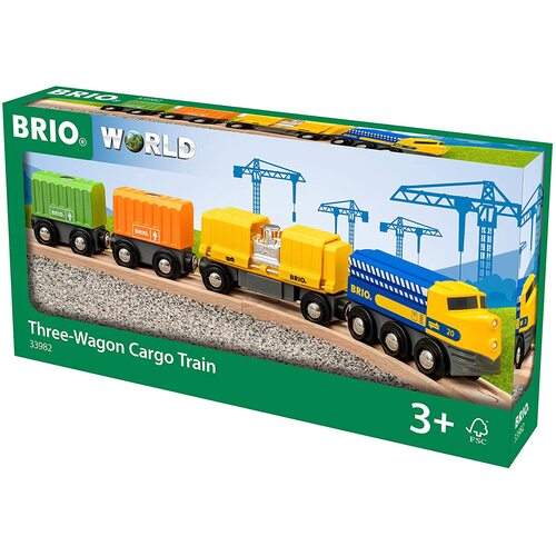 BRIO - Three-Wagon Cargo Train