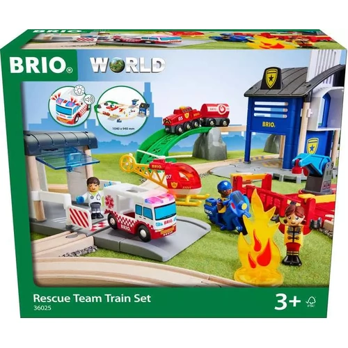 BRIO - Rescue Team Train Set