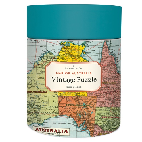 Cavallini - Australia Map Puzzle 500pc