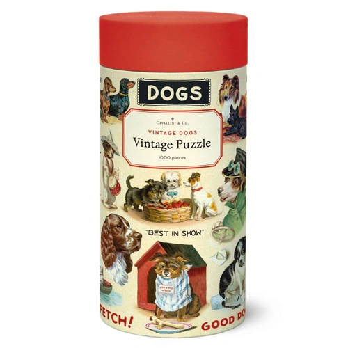 Cavallini - Vintage Dogs Puzzle 1000pc