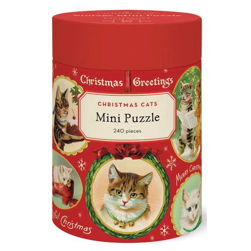 Cavallini - Christmas Cats Mini Puzzle 240pc