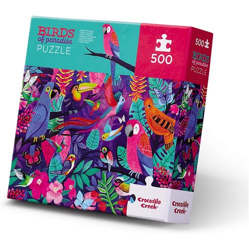 Crocodile Creek - Birds of Paradise Family Puzzle 500pc
