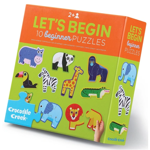 Crocodile Creek - Jungle Let's Begin Puzzle 2pc