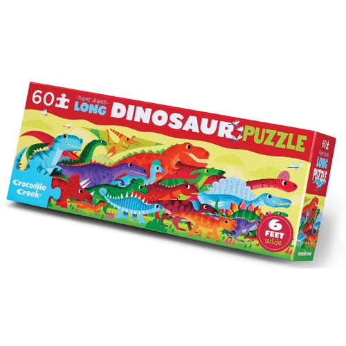 Crocodile Creek - Dinosaur Super Duper Long Puzzle 60pc