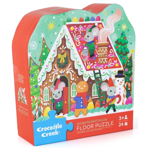 Crocodile Creek - Gingerbread House Floor Puzzle 24pc