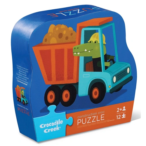 Crocodile Creek - Construction Croc Mini Puzzle 12pc