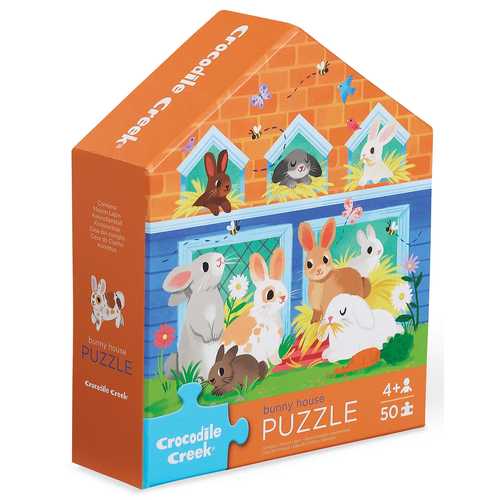 Crocodile Creek - Bunny House Puzzle 50pc