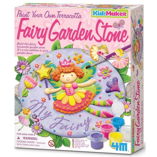 4M - Paint Your Own Terracotta Fairy Garden Stone