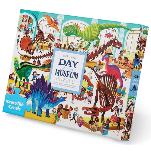 Crocodile Creek - Day at the Museum- Dinosaurs Puzzle 60pc