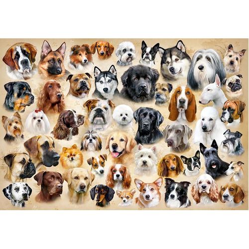 Castorland - Collage with Dogs Puzzle 1500pc
